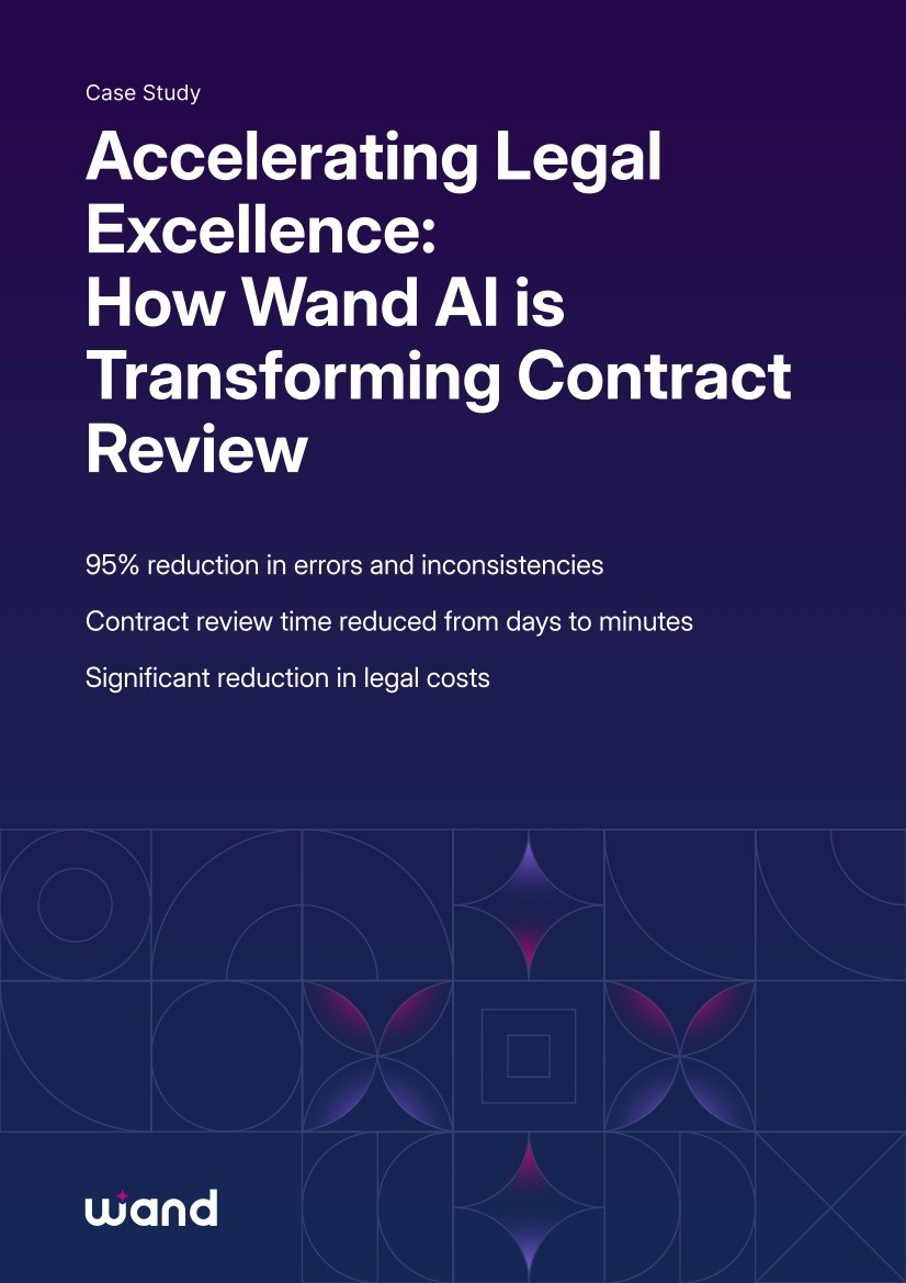 Enterprises use Wand AI to cut contract review time from days to minutes